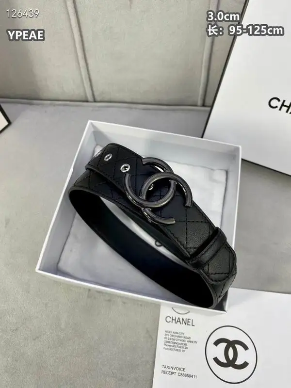 Chanel belt 30mmX95-125cm 8L23